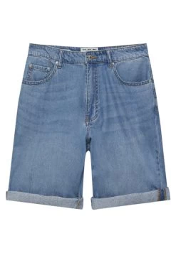 PULL & BEAR Bermuda With Turn-Up Hems - Jeansshort - Blue Denim -PULL BEAR Winkel 019db826d4bb4623a8c3366796b24984