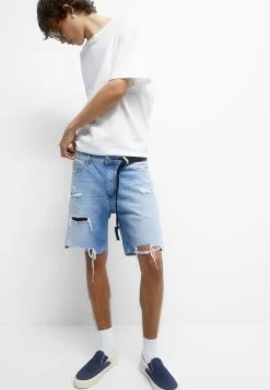 PULL & BEAR Ripped Bermuda- Jeansshort - Blue 14 PULL & BEAR Ripped Bermuda- Jeansshort - Blue -PULL BEAR Winkel 02307872df8f4885a5760f89bc3209e4