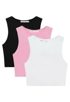 PULL & BEAR Basic 3 Pack - Top - Light Pink -PULL BEAR Winkel 029848a94c5a4a6ba44a7fdb413b6e1d