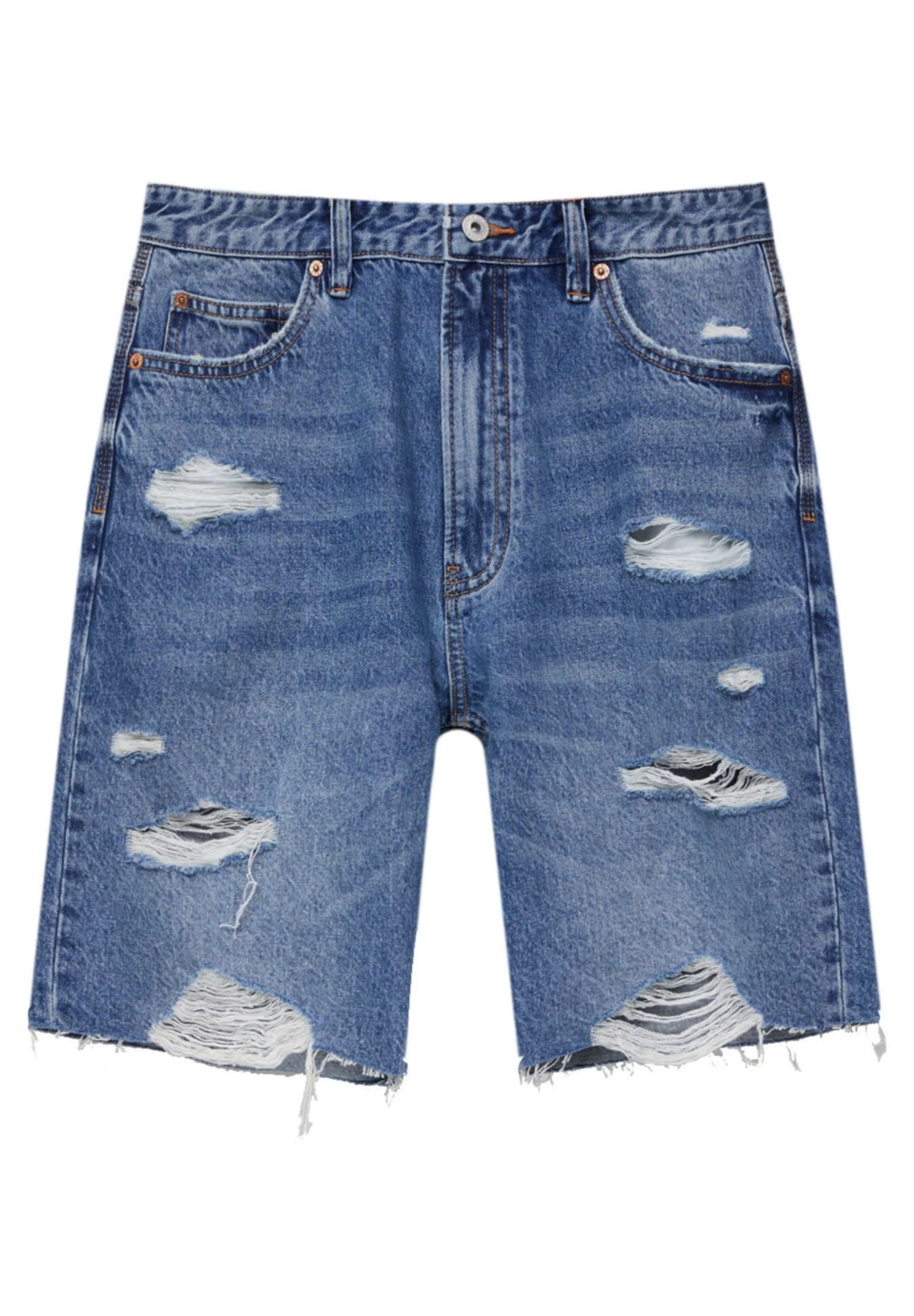 PULL & BEAR Bermuda - Jeansshort - Blue Denim 7 PULL & BEAR Bermuda - Jeansshort - Blue Denim - Afbeelding 7