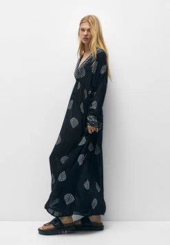 PULL & BEAR Boho - Maxi-Jurk - Black -PULL BEAR Winkel 04c99b372ca0471ebbdf1f1ca8576696