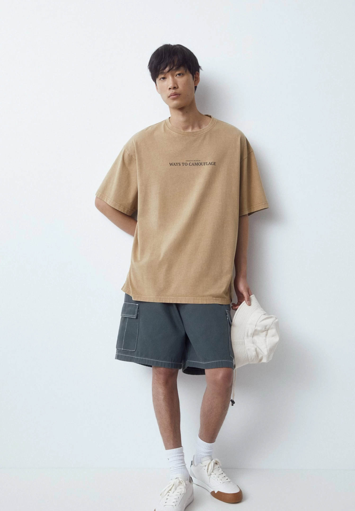 PULL & BEAR With Short Sleeves And - T-Shirt Print - Ochre 6 PULL & BEAR With Short Sleeves And - T-Shirt Print - Ochre - Afbeelding 6