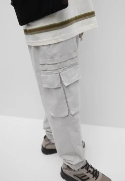 PULL & BEAR Joggers - Cargobroek - Light Grey -PULL BEAR Winkel 052cd9cdda314328af5dfa1450e19a69