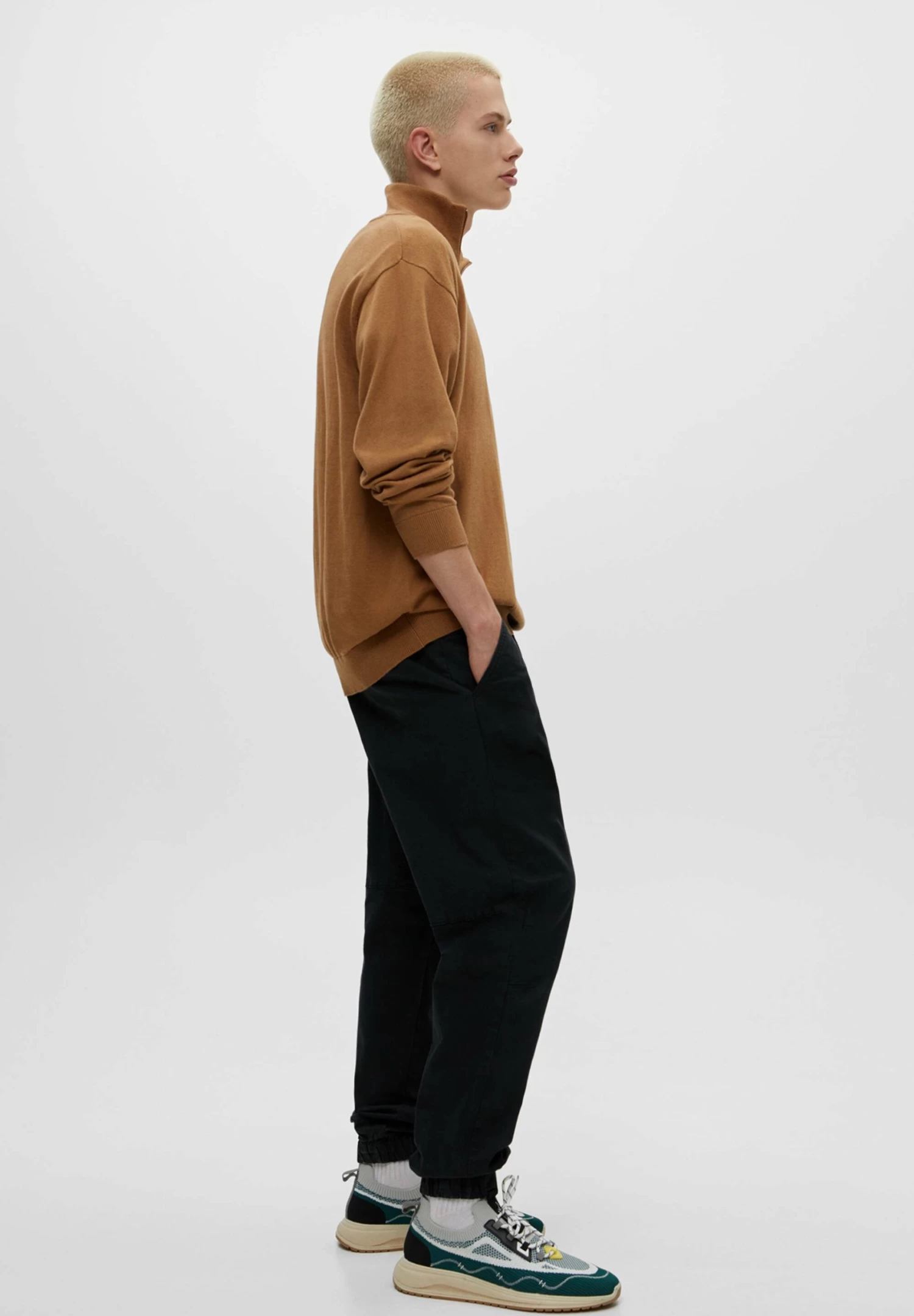 PULL & BEAR Basic Joggers - Trainingsbroek - Mottled Black 5 PULL & BEAR Basic Joggers - Trainingsbroek - Mottled Black - Afbeelding 5