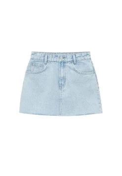 PULL & BEAR Jeansrok - Stone Blue Denim -PULL BEAR Winkel 0597b563b31f46ab9fd9759829759287