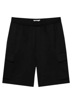 PULL & BEAR Bermuda Straight - Shorts - Black -PULL BEAR Winkel 09515b5b77e84d8e87bcd5c9e7daac46