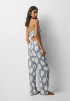 PULL & BEAR Printed - Flowing - Broek - Light Blue -PULL BEAR Winkel 09e5c2c4aa6e43fdadcb1be54dd682e8