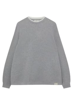 PULL & BEAR Trui - Grey -PULL BEAR Winkel 0b044e0ff5e9443f9b1a22659e672373