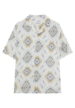 PULL & BEAR Print Short Sleeve - Overhemd - White -PULL BEAR Winkel 0b0a842cb81645ddab69b452dce539fb