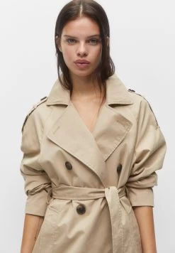 PULL & BEAR Basic- Trenchcoat - Beige -PULL BEAR Winkel 0c9e89e947b2479895e9b18b62e14eff
