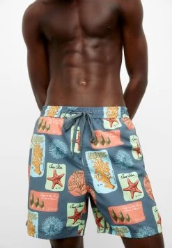 PULL & BEAR Coral Print - Zwemshorts - Blue -PULL BEAR Winkel 0ce7fe1e94954042b72d2e2e2b4ef603