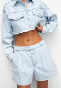 PULL & BEAR Darted - Jeansshort - Stone Blue Denim -PULL BEAR Winkel 0e8e3156406f46b28bdcfe5c1f749638