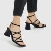 PULL & BEAR Strappy- Sandalen - Black