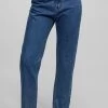 PULL & BEAR Mom Fit - Jeans Tapered Fit - Dark-Blue Denim