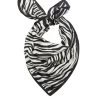 PULL & BEAR Zebra Print-Neckerchief - - Sjaal - Black
