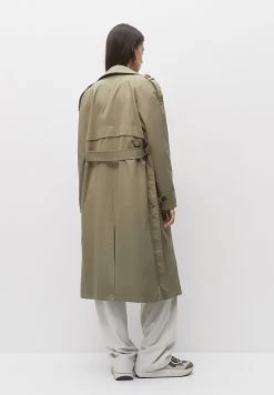 PULL & BEAR Basic- Trenchcoat - Dark Green -PULL BEAR Winkel 111b3ca2c12b4ce69f38844dd437feaf