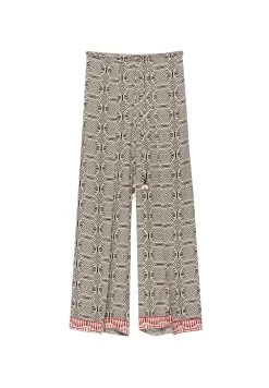 PULL & BEAR Print With Latticework - Wrap - Broek - Black -PULL BEAR Winkel 115e0083f9fa46dd9d8a55d23d187303