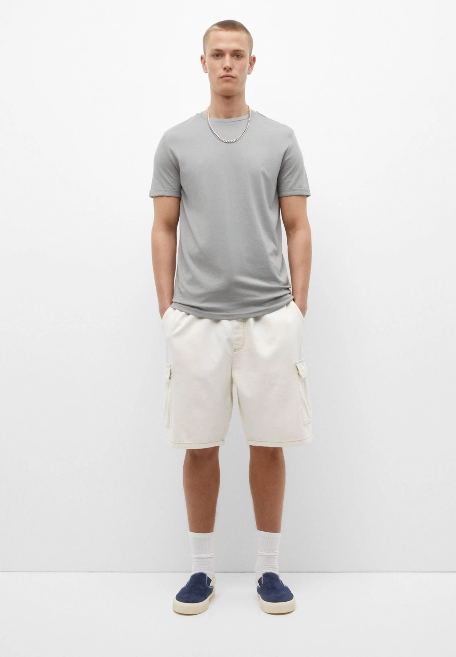 PULL & BEAR Waistband - Jeansshort - Beige 2 PULL & BEAR Waistband - Jeansshort - Beige - Afbeelding 2