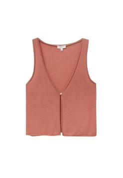 PULL & BEAR Openwork - Bodywarmer - Orange -PULL BEAR Winkel 12fb1f46474f4aadadea8e63cb8de87e