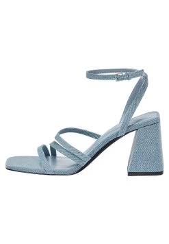 PULL & BEAR Strappy -Heel- Sandalen - Blue Denim