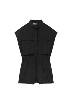 PULL & BEAR Short - Jumpsuit - Black -PULL BEAR Winkel 132d376ab6b347d98ec0fd831ee39c8a