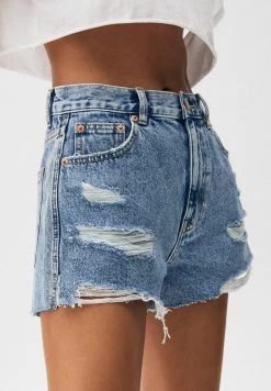 PULL & BEAR Ripped - Jeansshort - Dark Blue Denim 10 PULL & BEAR Ripped - Jeansshort - Dark Blue Denim -PULL BEAR Winkel 13b91ef48482402d9998d320c7baf57f