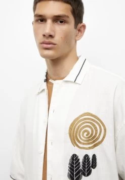 PULL & BEAR Embroidered Short Sleeve - Overhemd - White -PULL BEAR Winkel 13fc76be67894355918df77d81eaea2e