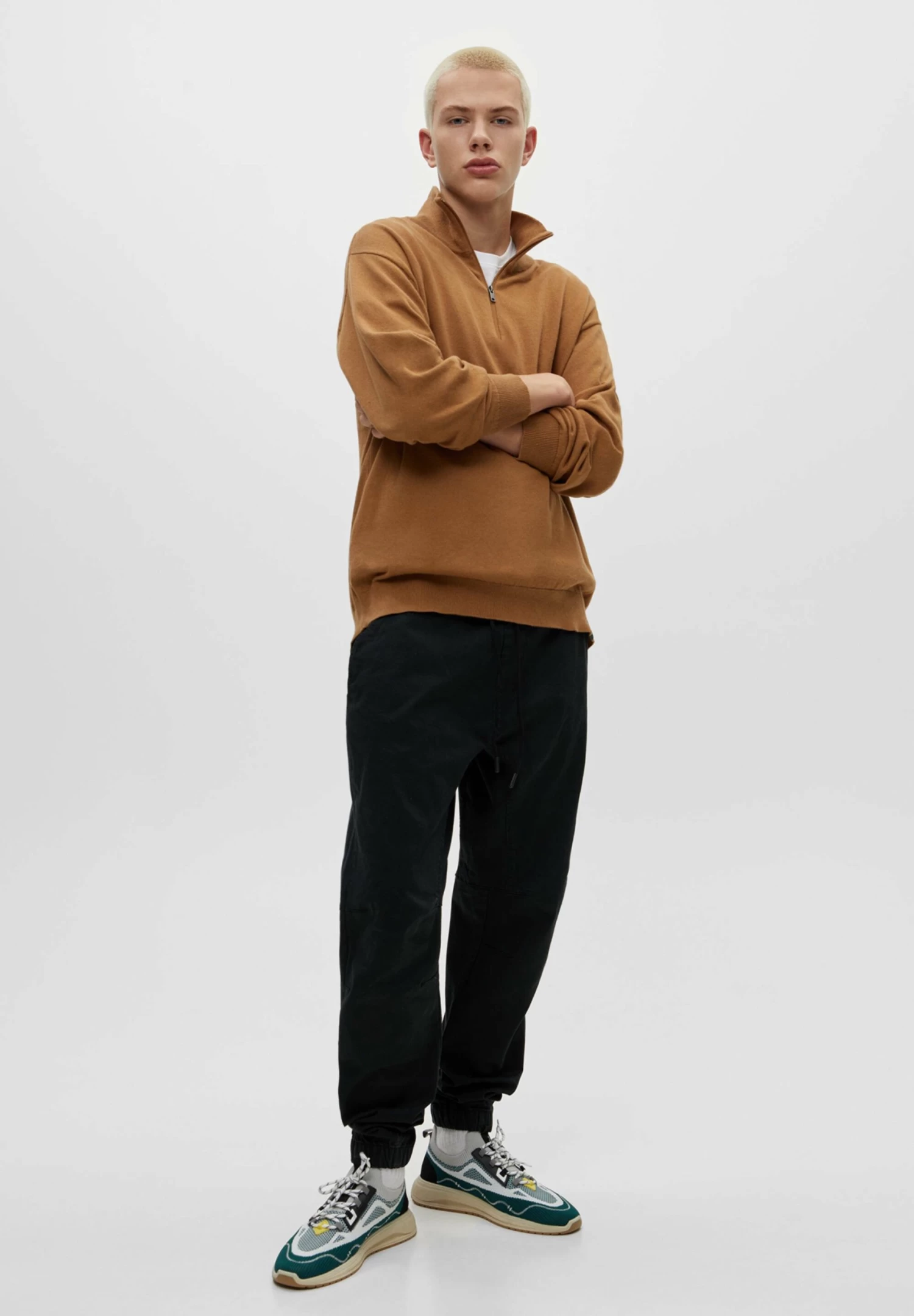 PULL & BEAR Basic Joggers - Trainingsbroek - Mottled Black 2 PULL & BEAR Basic Joggers - Trainingsbroek - Mottled Black - Afbeelding 2