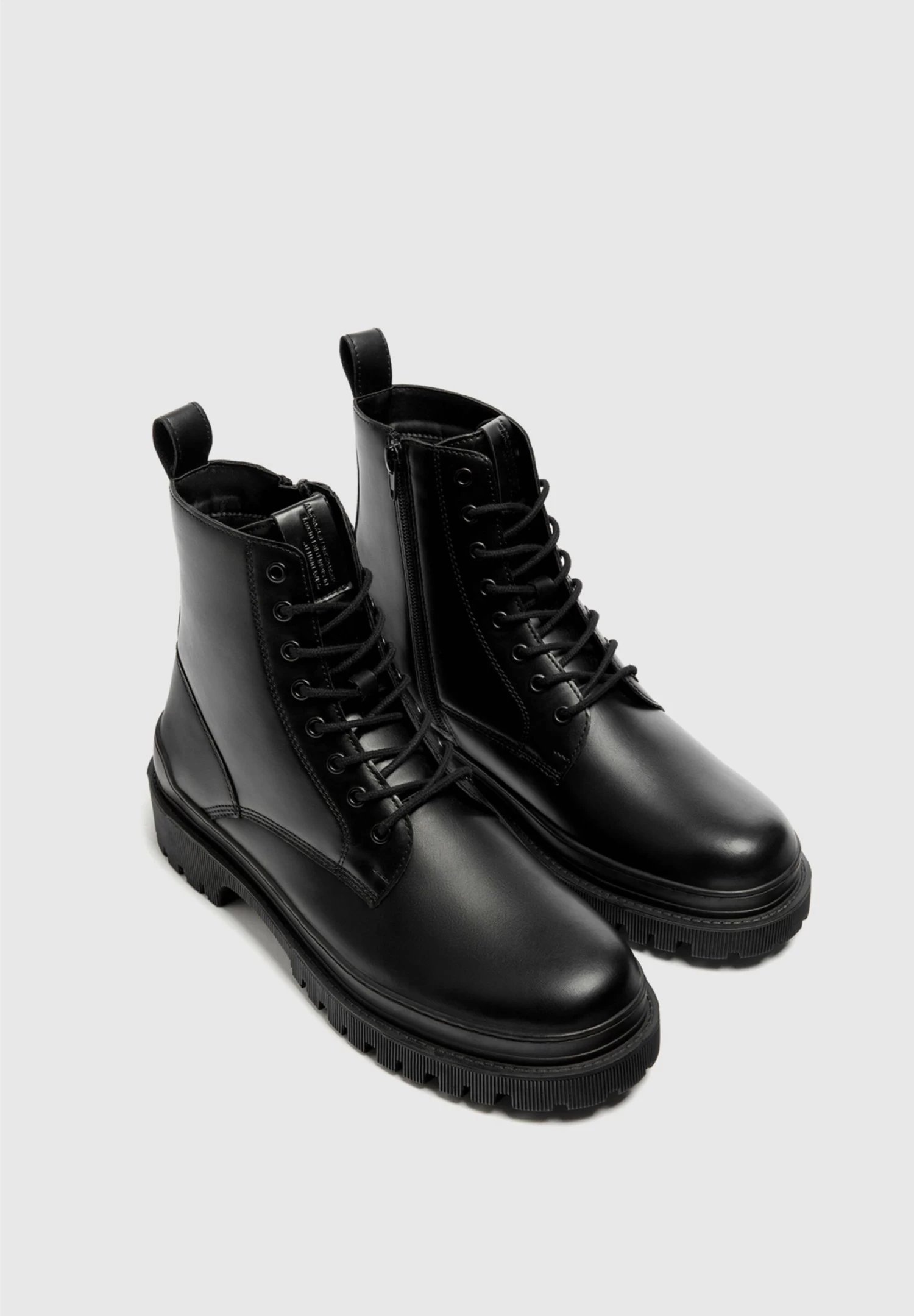 PULL & BEAR Veterboots - Black 2 PULL & BEAR Veterboots - Black - Afbeelding 2
