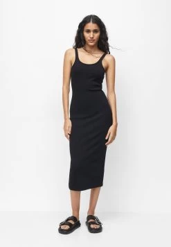 PULL & BEAR Basic Midi - Jerseyjurk - Black