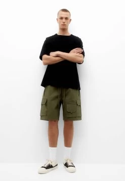 PULL & BEAR Bermuda- Shorts - Khaki -PULL BEAR Winkel 15b145b08b594b81b759bee9f719362c