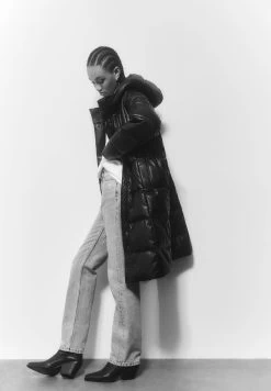 PULL & BEAR Winterjas - Mottled Black -PULL BEAR Winkel 169b262a5ded499ea359b694f990d148