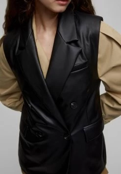 PULL & BEAR Bodywarmer - Mottled Black -PULL BEAR Winkel 16dde28443ef46b1bf5e3a5404b085b6