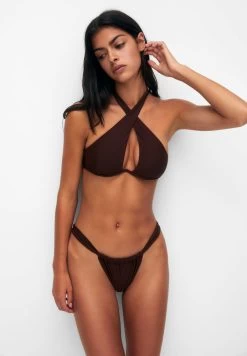 PULL & BEAR Wrap - Bikinitop - Brown