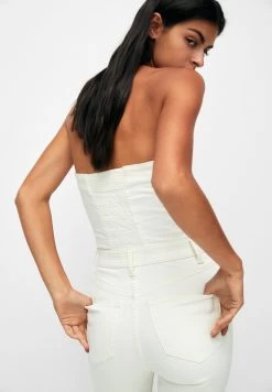 PULL & BEAR Corset - Jumpsuit - White -PULL BEAR Winkel 17ee38f44e724fd98e5443a40d19d520