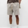 PULL & BEAR Rustic Striped - Shorts - Beige