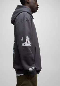 PULL & BEAR Rick & Morty - Hoodie - Grey -PULL BEAR Winkel 183d1f8b116d4f01b961d041d59febdc