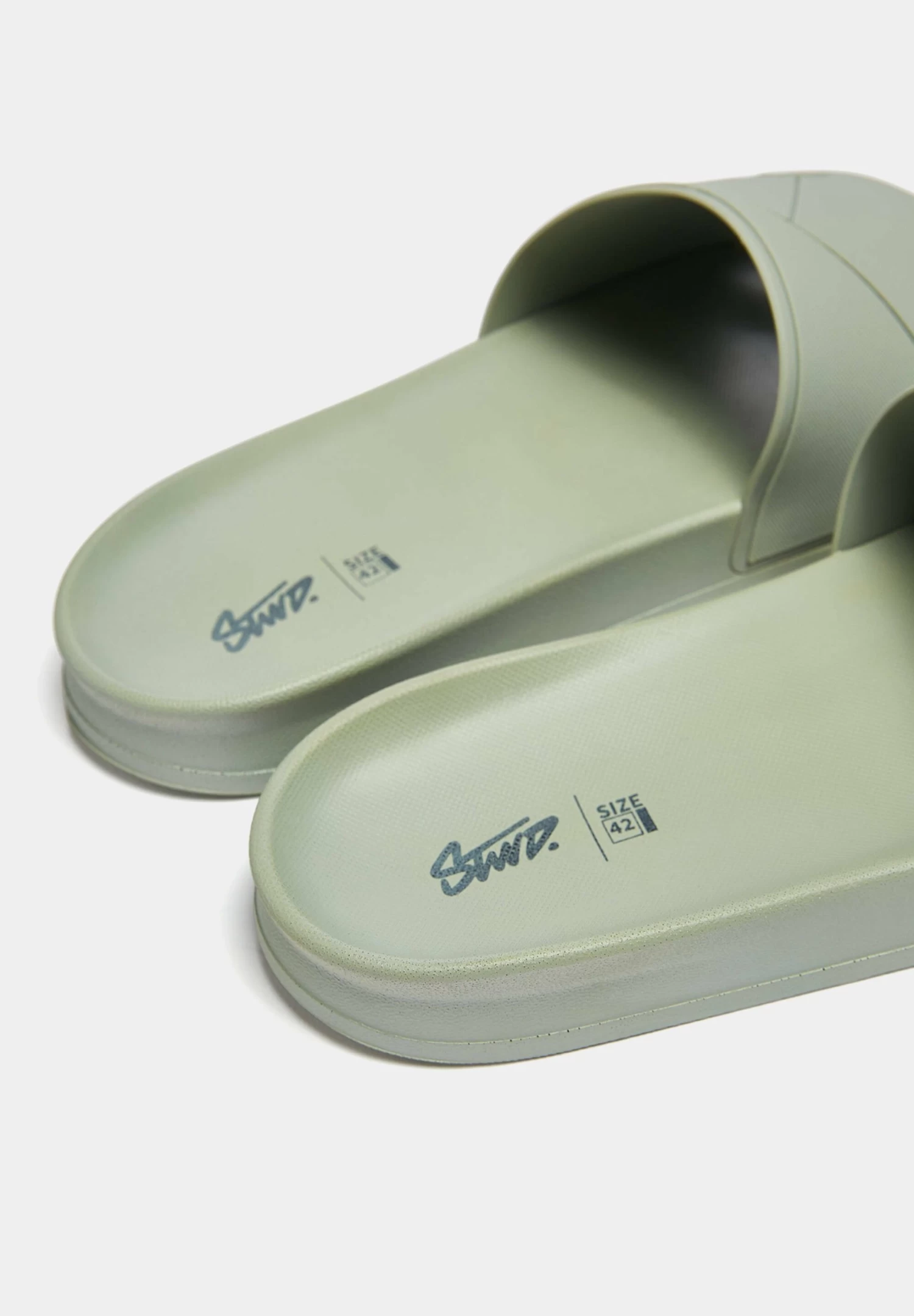 PULL & BEAR Gummierte Stwd - Badslippers - Green 5 PULL & BEAR Gummierte Stwd - Badslippers - Green - Afbeelding 5