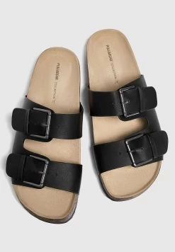 PULL & BEAR With Buckles - Muiltjes - Black -PULL BEAR Winkel 188d250eaa854575876157b03b3e7d01