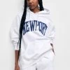 PULL & BEAR Newport Varsity - Hoodie - White