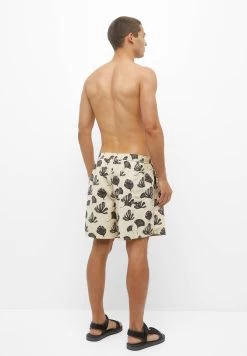 PULL & BEAR Leaf Print - Zwemshorts - Sand -PULL BEAR Winkel 18d8a0122a9c45769367f367755c5eb3