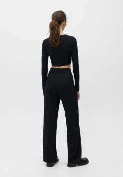 PULL & BEAR Flowing - Broek - Black -PULL BEAR Winkel 19f20dfa235947029df5205f3dd80d9d