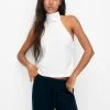 PULL & BEAR Open-Back Halter - Top - White