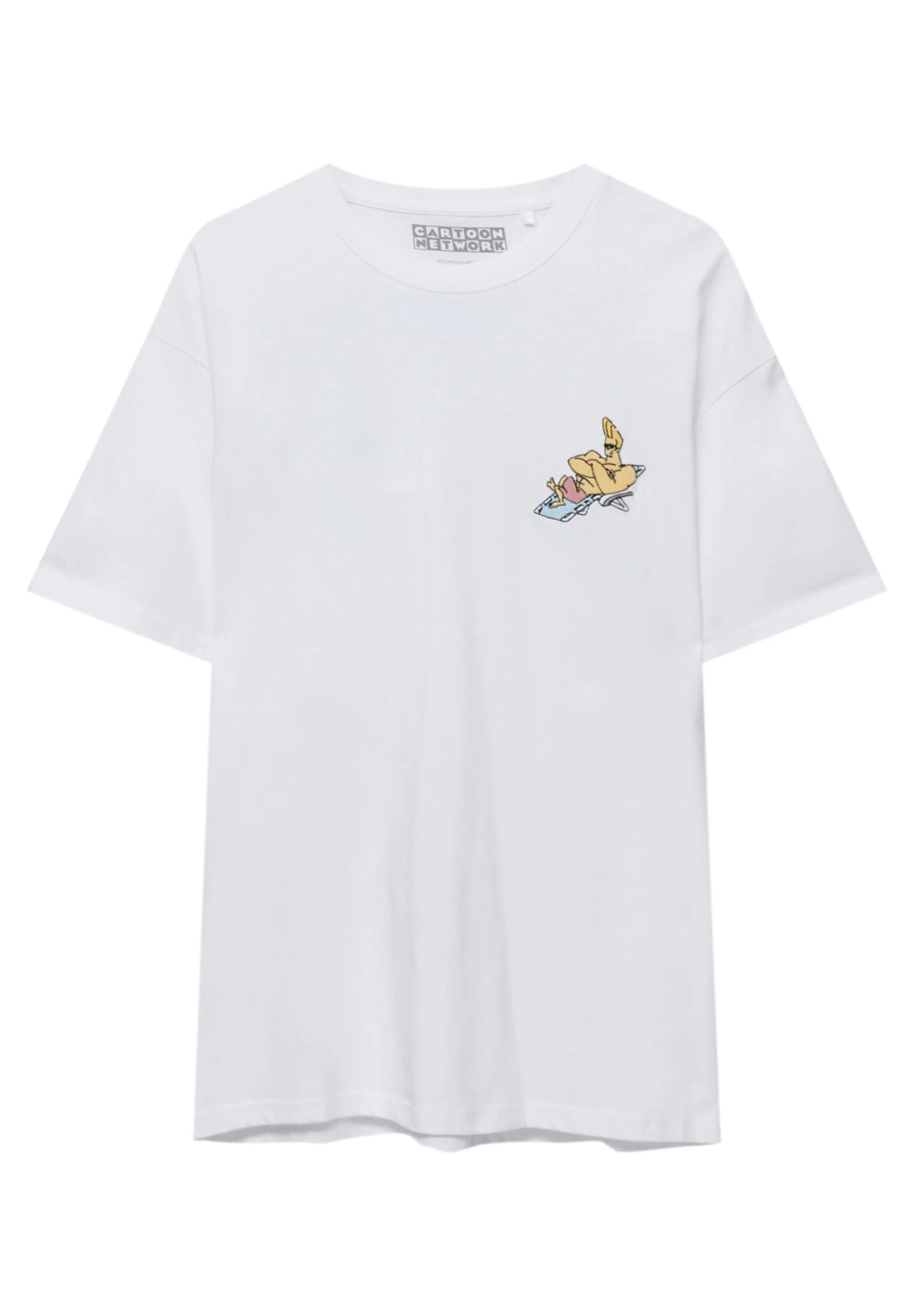 PULL & BEAR Cartoon Network Johnny Bravo - T-Shirt Print - White 6 PULL & BEAR Cartoon Network Johnny Bravo - T-Shirt Print - White - Afbeelding 6