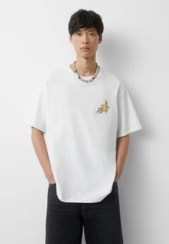 PULL & BEAR Cartoon Network Johnny Bravo - T-Shirt Print - White