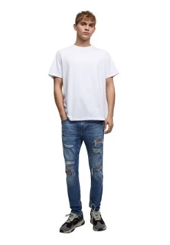 PULL & BEAR With Paint Splatter - Jeans Skinny Fit - Blue-Grey -PULL BEAR Winkel 1b5bf436b9674e54bb791081b6605d11