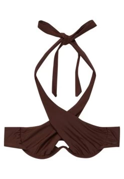 PULL & BEAR Wrap - Bikinitop - Brown -PULL BEAR Winkel 1b834ea11d1b47998f0cbcccda591080