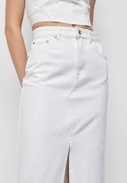 PULL & BEAR Long Denim Skirt - Kokerrok - White 9 PULL & BEAR Long Denim Skirt - Kokerrok - White -PULL BEAR Winkel 1ca4185134e542f0bcb6465a4d91f013