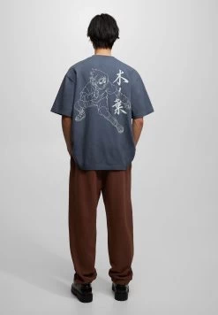 PULL & BEAR T-Shirt Print - Light Grey