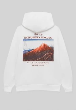 PULL & BEAR Hokusai Mountain- Hoodie - Off White -PULL BEAR Winkel 1d855b996f3d4364ade567d2e31ea313